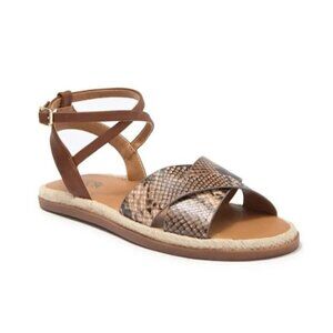 NORDSTROM rack "Polly" espadrille sandals Womens Size 9.5 NEW snakeskin print